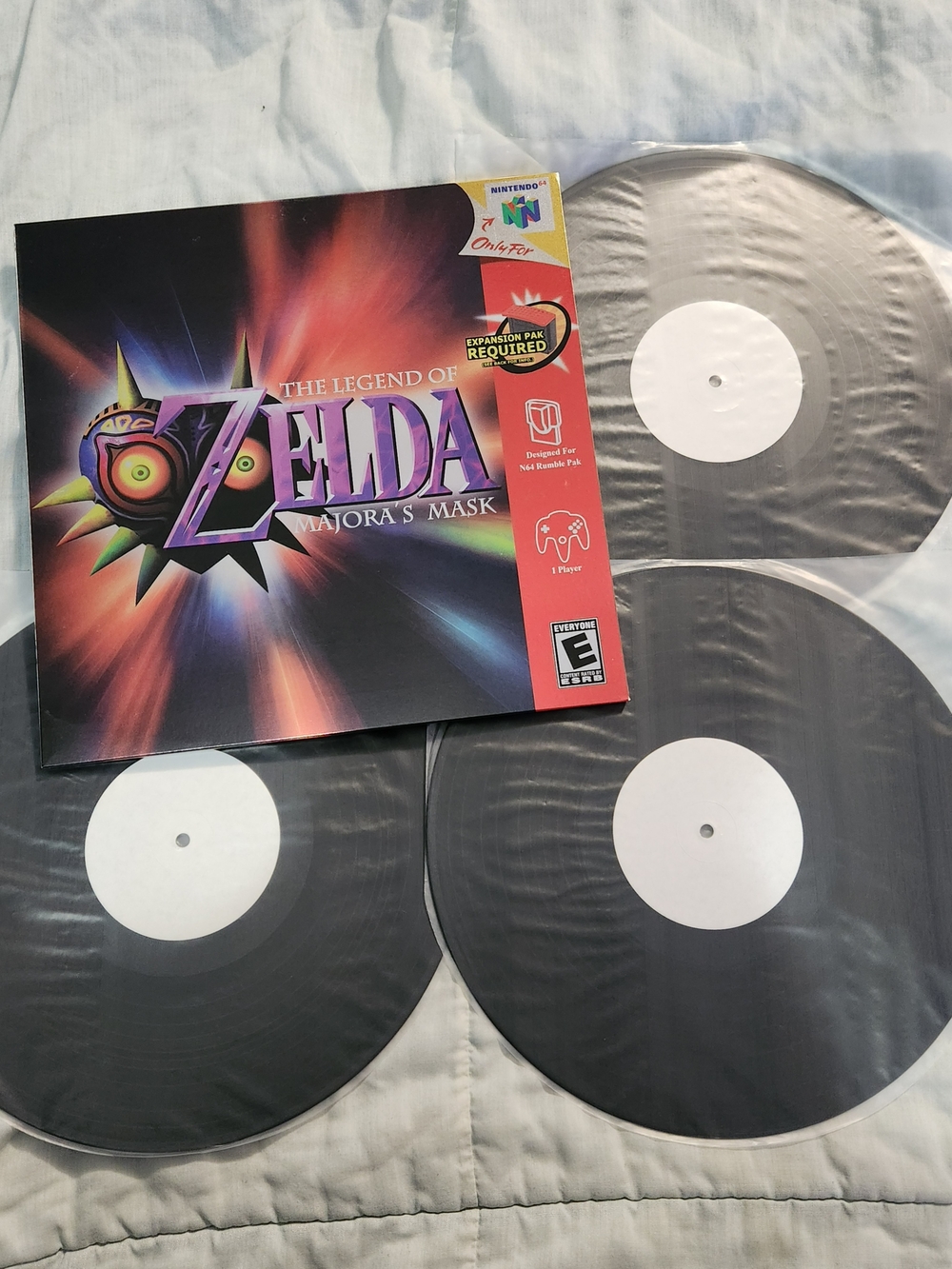 Legend of Zelda Majoras Mask Nintendo N64 OST 3LP Vinyl Test Press. Collectors